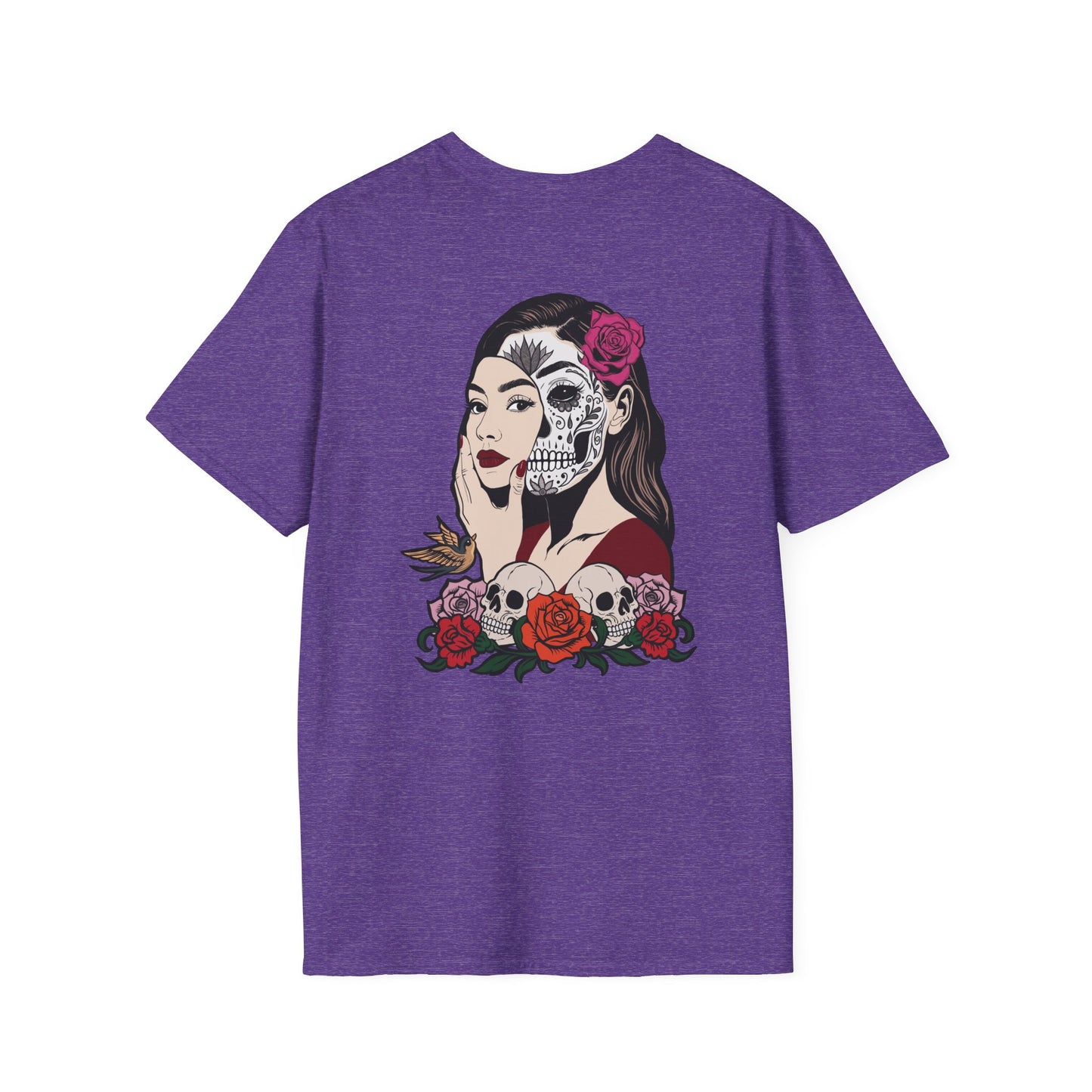 Softstyle Graphic T-Shirt - Floral Sugar Skull Woman