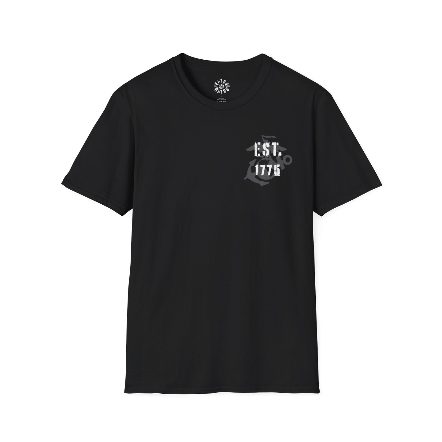 USMC Softstyle T-Shirt - US Marines Devil Dog Patriotic Shirt