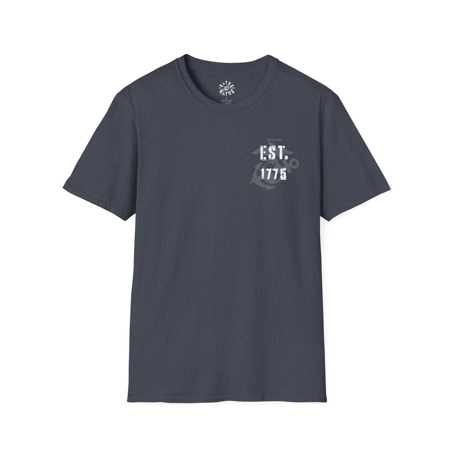 USMC Softstyle T-Shirt - US Marines Devil Dog Patriotic Shirt