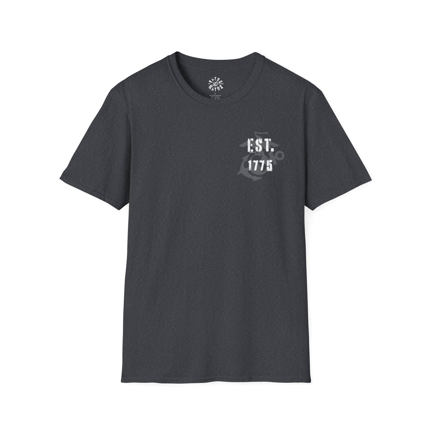 USMC Softstyle T-Shirt - US Marines Devil Dog Patriotic Shirt