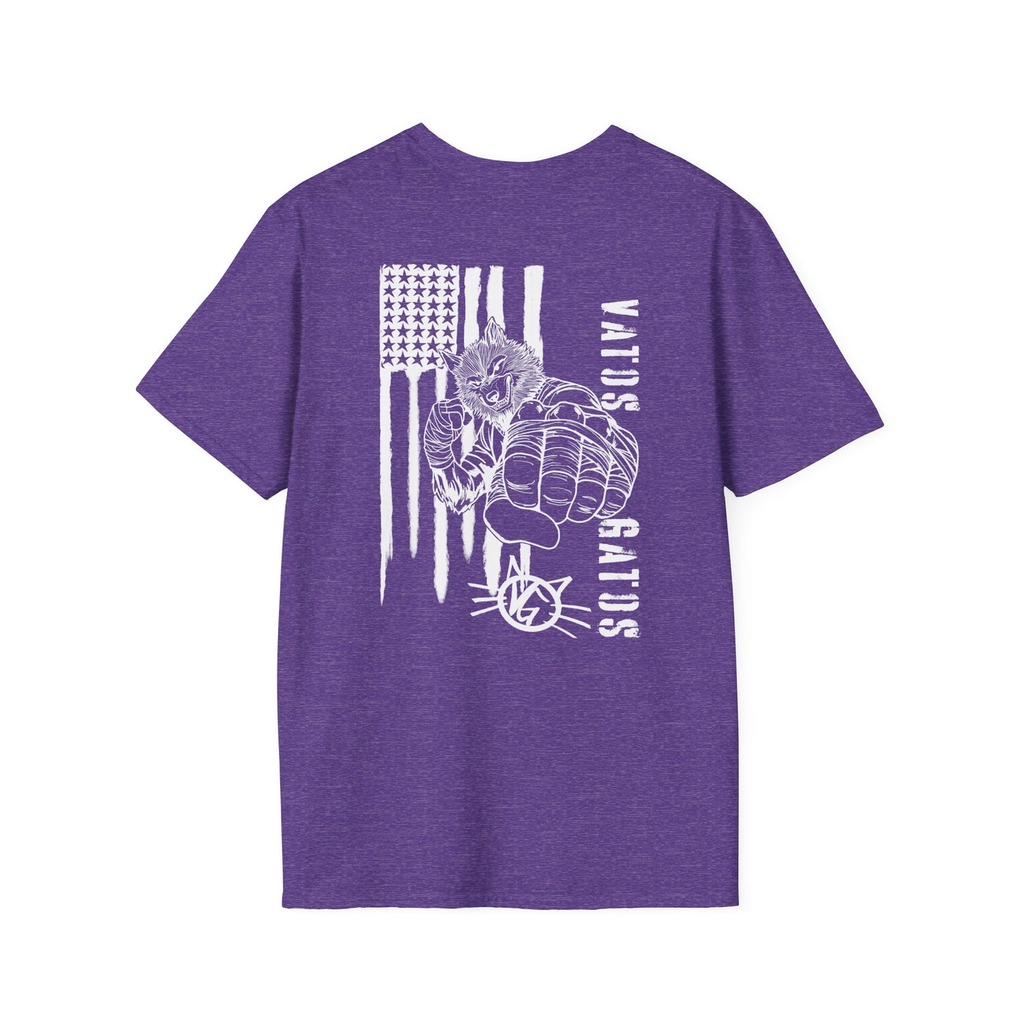 Wolf Vato Gato Fighter — Patriotic Graphic Tee | Bold Streetwear