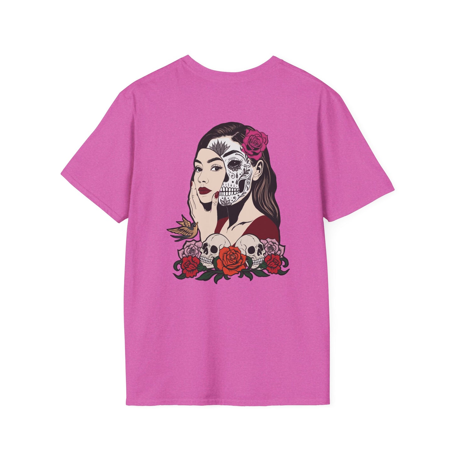 Softstyle Graphic T-Shirt - Floral Sugar Skull Woman