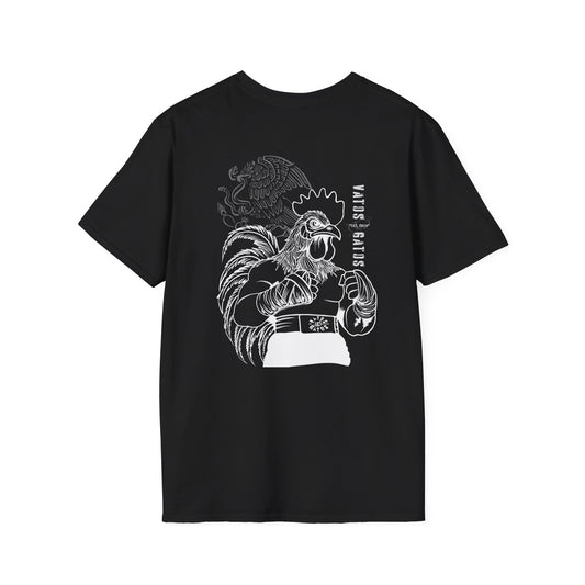 Mexican Rooster Vato Gato Fighter — Bold Graphic Tee | Street Art Style
