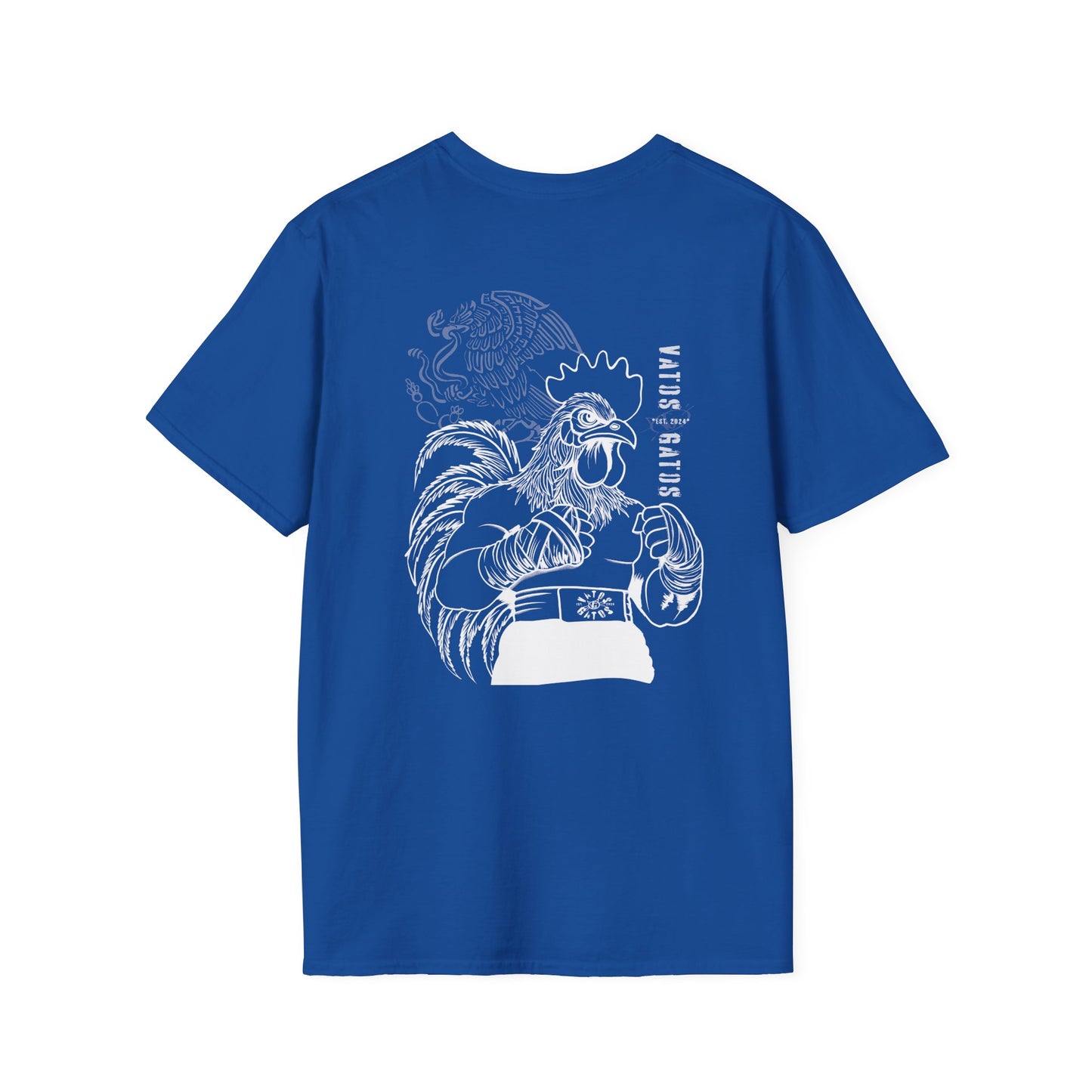 Mexican Rooster Vato Gato Fighter — Bold Graphic Tee | Street Art Style