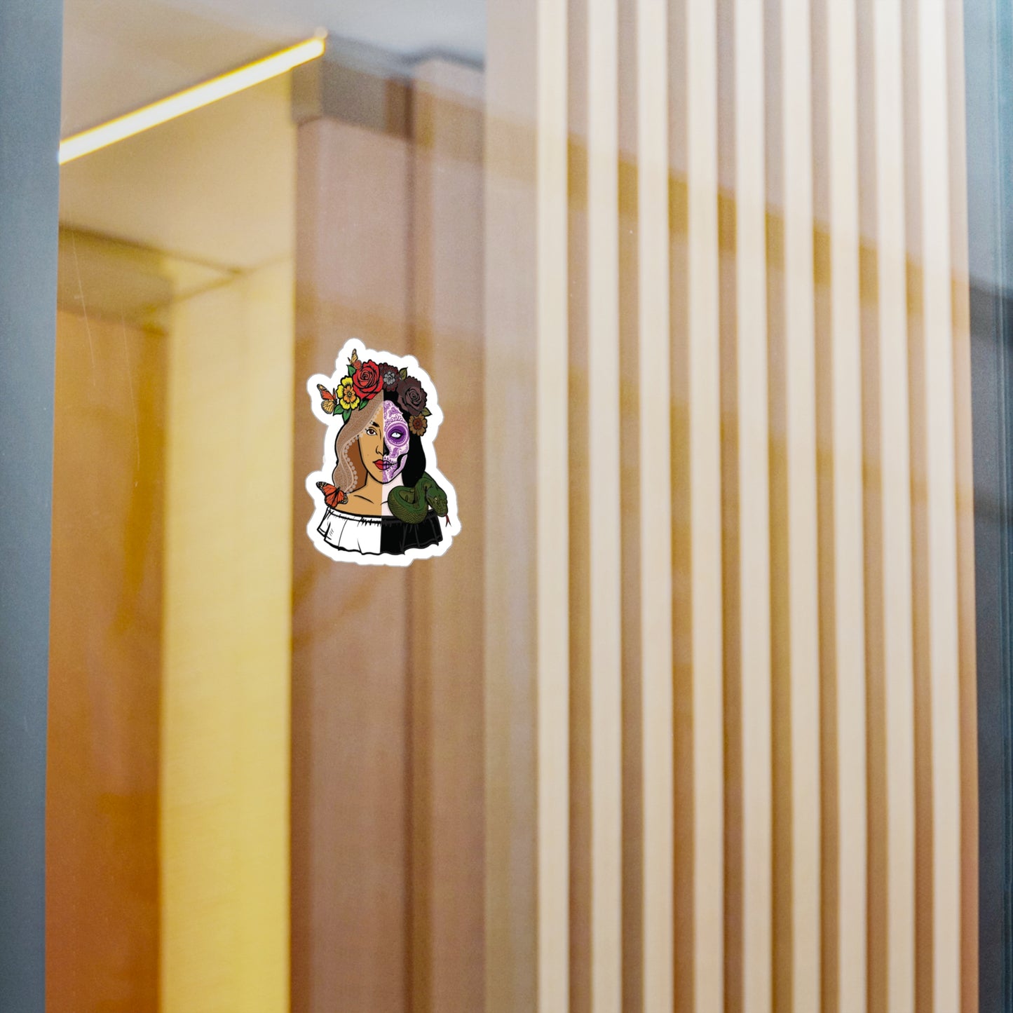 Day of the Dead Vinyl Decals - Artistic Sugar Skull Design