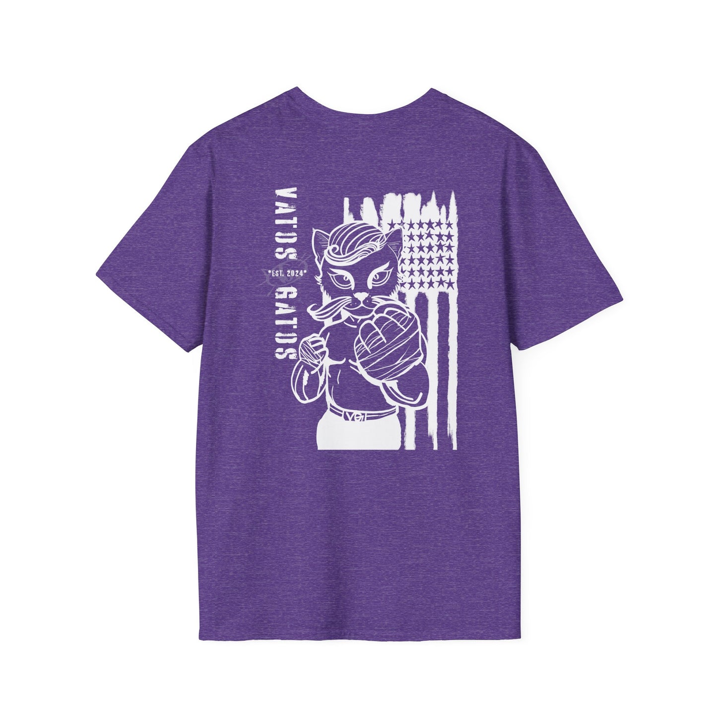 Softstyle T-Shirt - The OG Vato Gato Fighter Patriotic