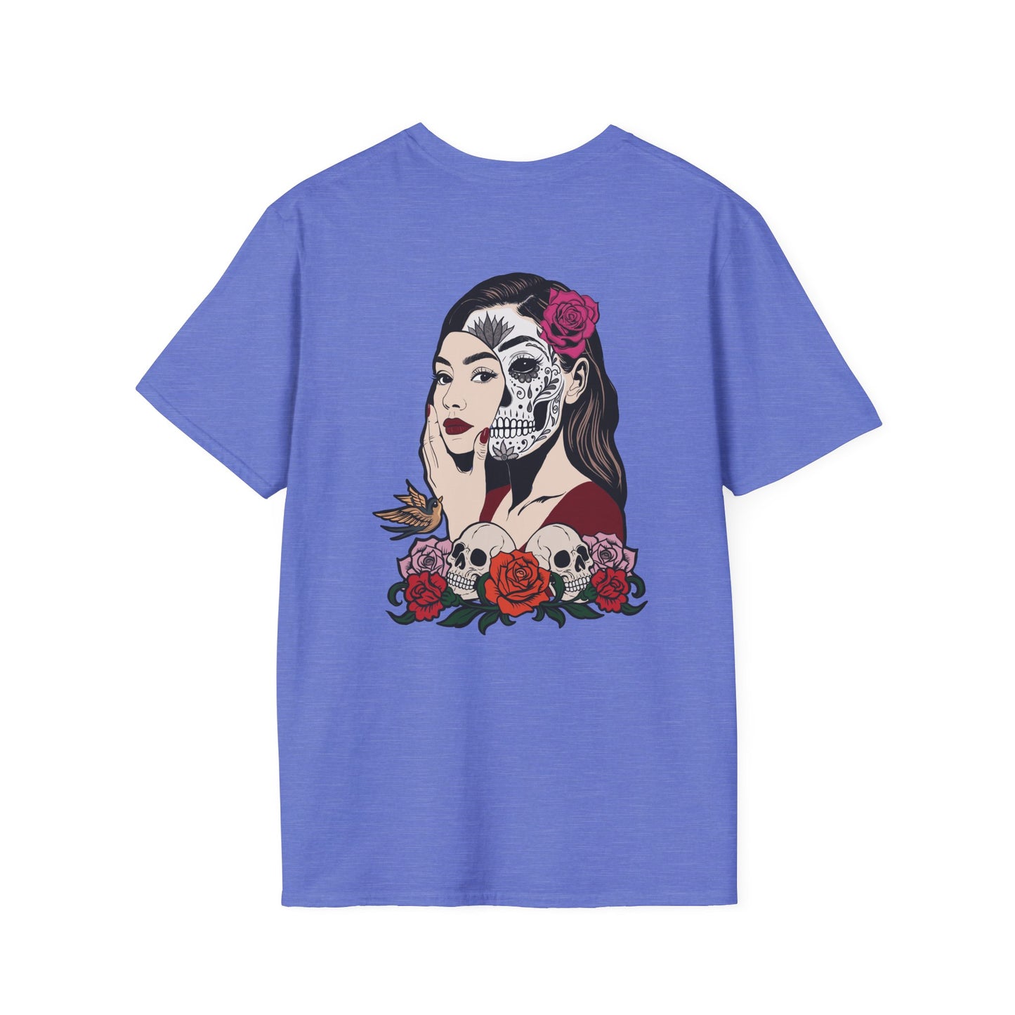 Softstyle Graphic T-Shirt - Floral Sugar Skull Woman