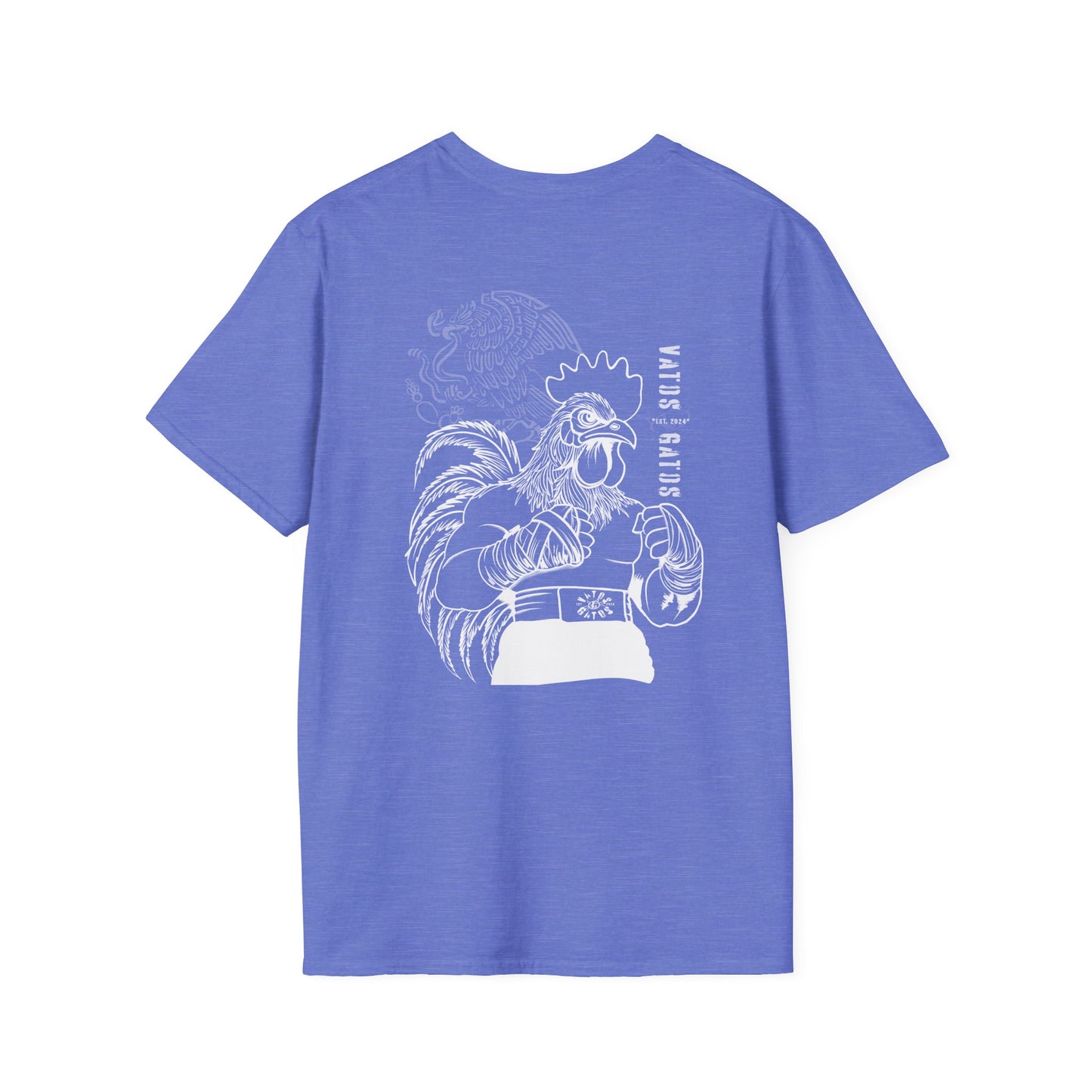 Mexican Rooster Vato Gato Fighter — Bold Graphic Tee | Street Art Style
