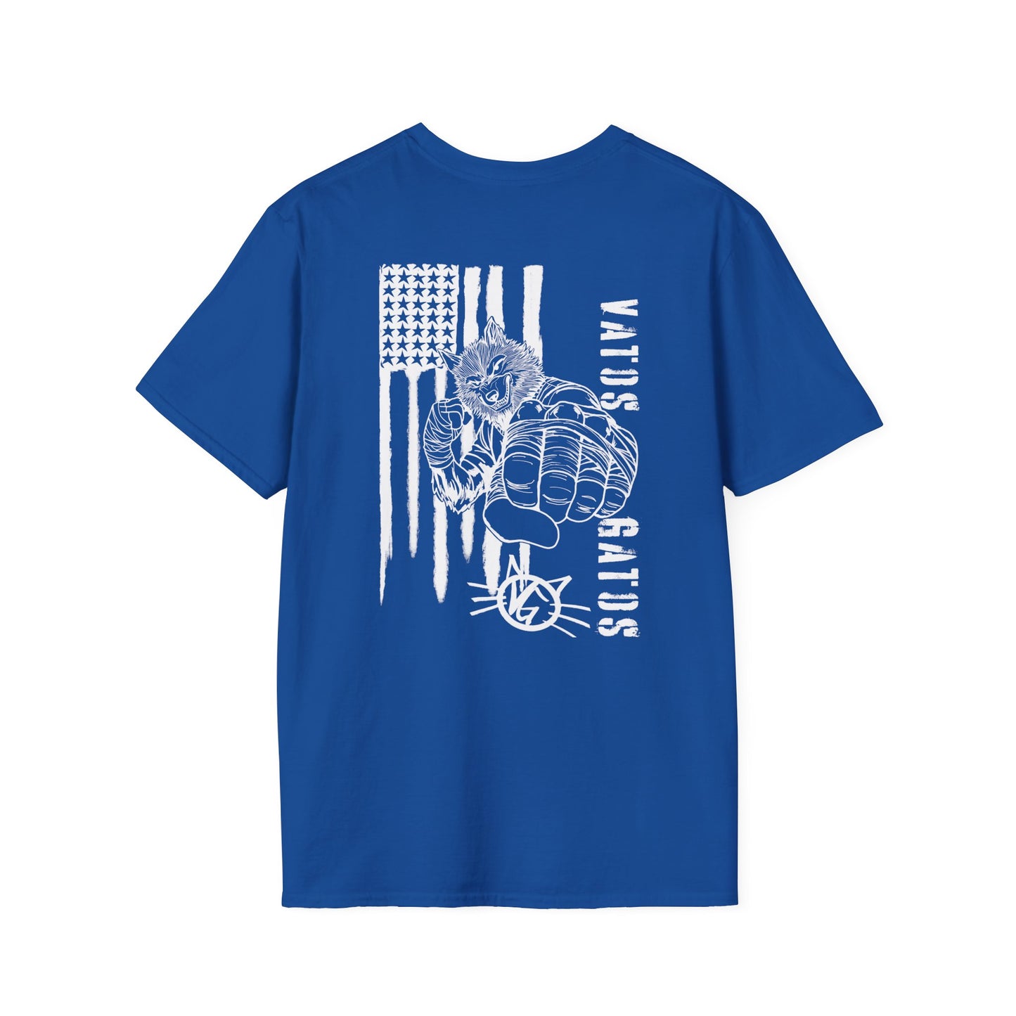 Wolf Vato Gato Fighter — Patriotic Graphic Tee | Bold Streetwear